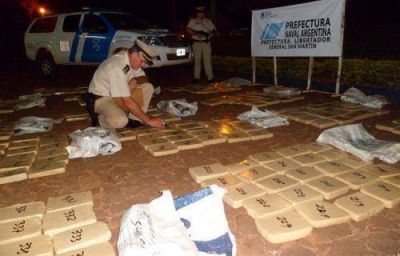 Incautaron m�s de media tonelada de marihuana en San Mart�n 