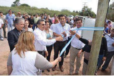 Inauguraron la electrificaci�n rural para parajes de la ruta 5