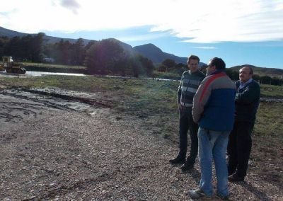 El Intendente recorri� los lugares afectados por las lluvias