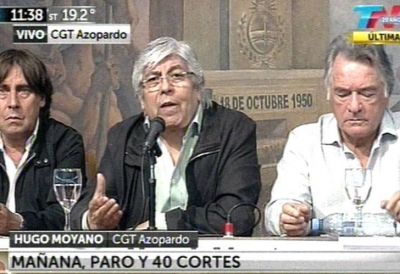 Moyano dijo que Cal� lo critica "porque lo ret� la Presidenta"