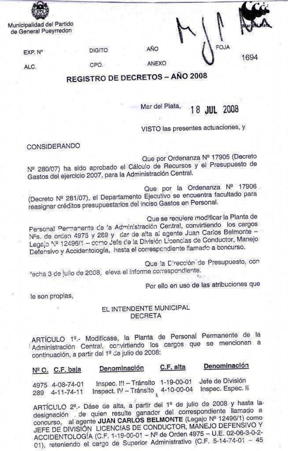 Fern�ndez Garello �Los que manejaban esta asociaci�n il�cita est�n presos�