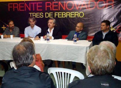 Alberto Fern�ndez comparti� actividad con el massismo de Tres de Febrero