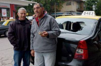 Taxistas fueron agredidos por trabajar durante la jornada de paro nacional