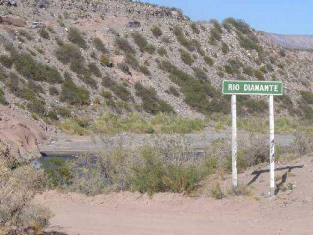 Extienden el corte del R�o Diamante hasta el 22 de abril