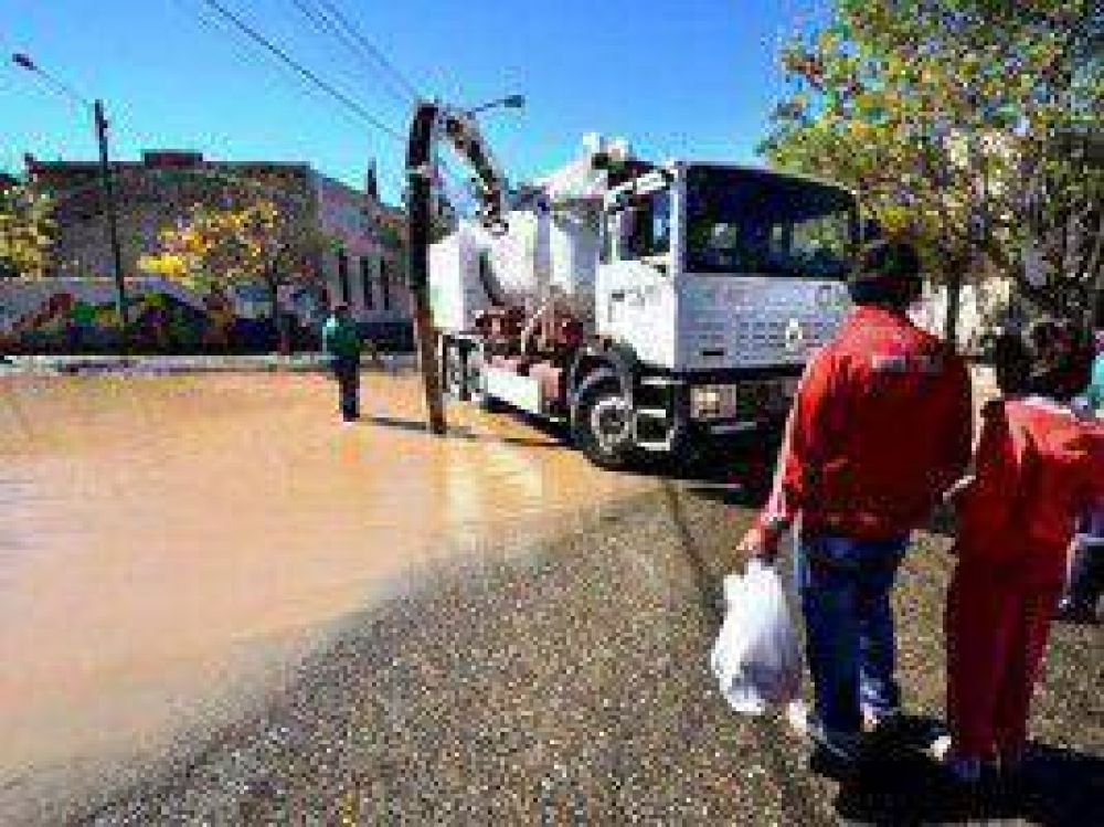 Desagotaron casi 8 millones de litros de agua