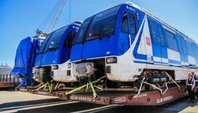 Llegaron al pa�s los nuevos coches para la L�nea B
