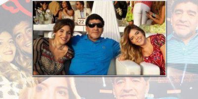 Clan Maradona: Dalma, Giannina y Diego, juntos en Dubai