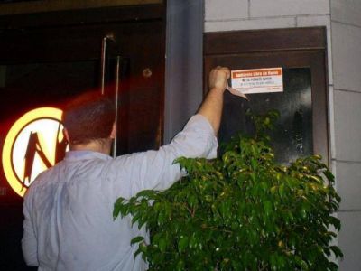 Inspectores de Salud verifican que se cumpla la ley antitabaco en bares y restaurantes