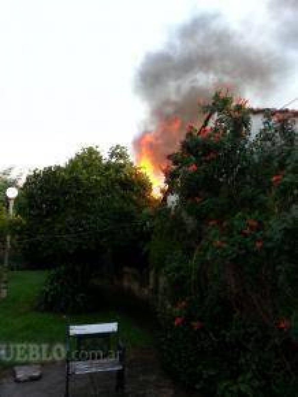 Incendio en el barrio Residencial
