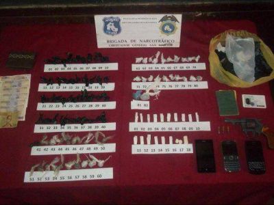 Secuestraron dosis de marihuana y pasta base
