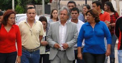 Comenzaron trabajos previos en barrio Juan D. Per�n para las obras del PROMEBA III