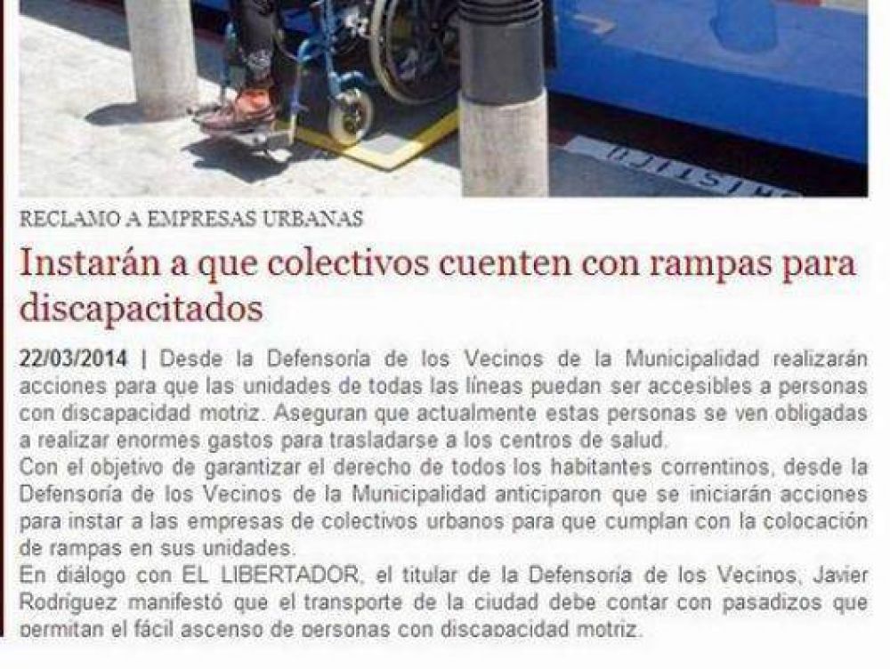 Acceso para discapacitados: solicitan cambios en sala teatral