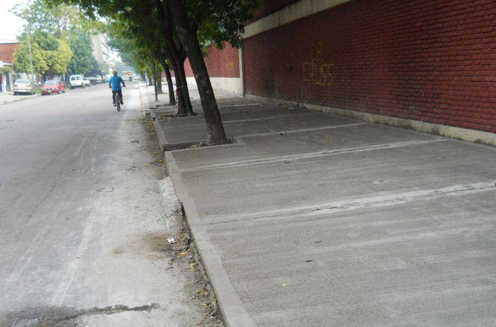 El Municipio construy� veredas en San Mart�n y en Barrio Sarmiento