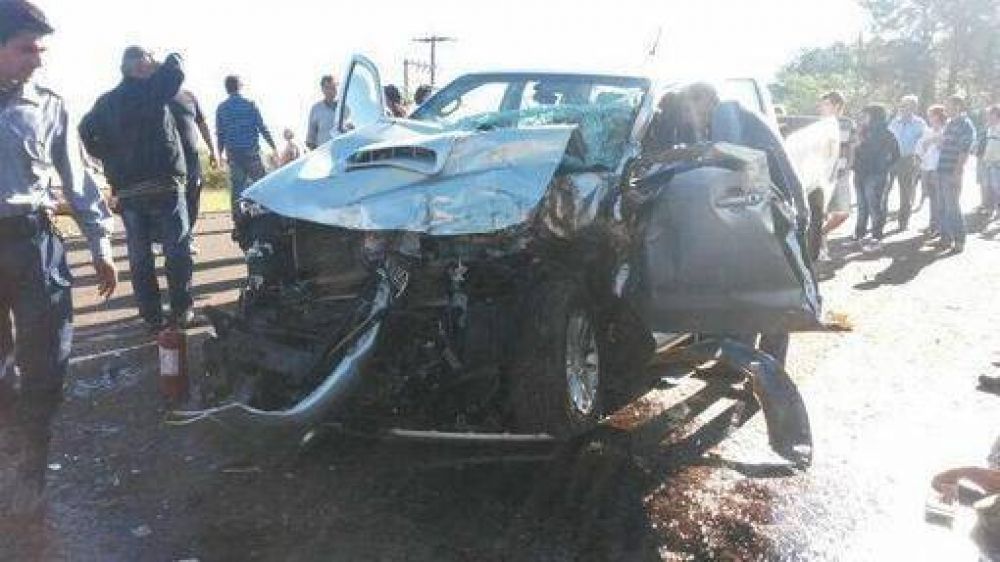 Colisi�n en la ruta 5 de Panamb� dej� un herido grave
