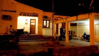 Golpe� a su esposa, a una mujer polic�a y lesion� al Comisario