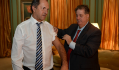 Gripe: Scioli inst� a aplicarse la vacuna