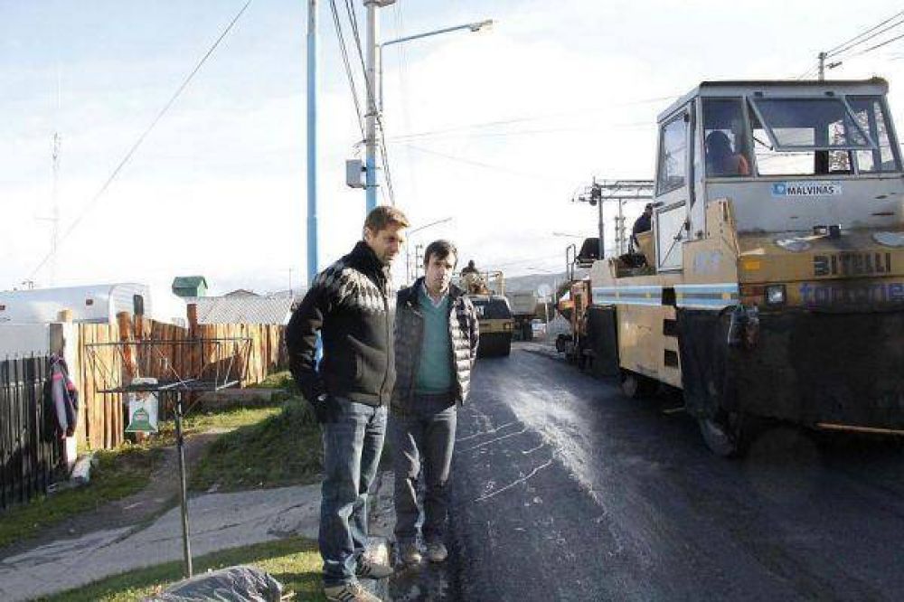 Progresan las obras de ensanche de Magallanes