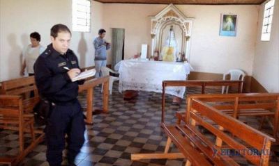 Vandalismo en una capilla, por el momento no hay aprehendidos