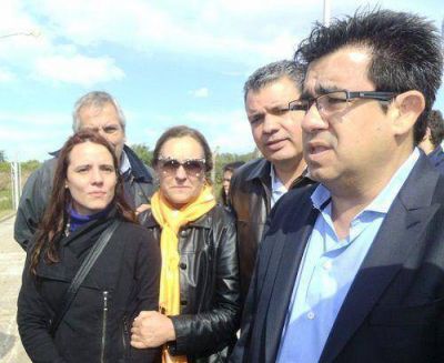 Arl�a recorri� obras en San Fernando junto a los referentes del FPV local