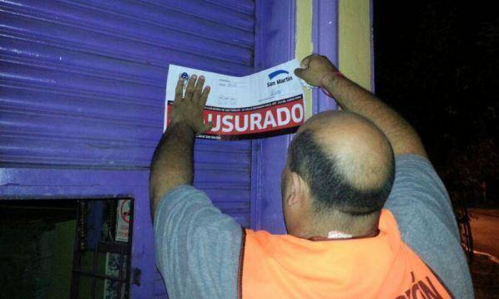 Cerraron en San Mart�n 21 locales por venta ilegal de alcohol