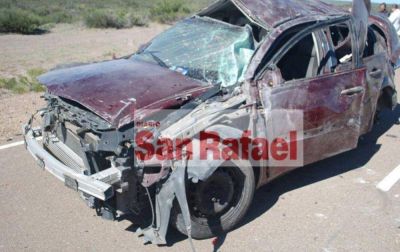 Se salvaron de milagro: as� qued� el auto que conduc�a el atleta Antonio Poblete