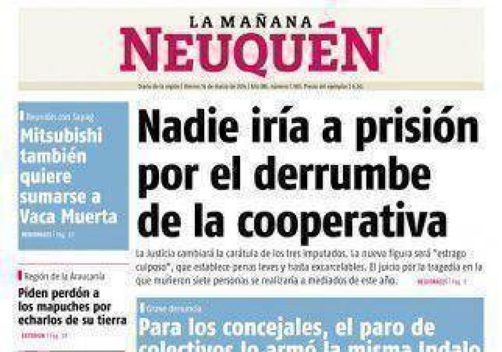 Confirman que pedir�n penas leves para los responsables del derrumbe de la Cooperativa  