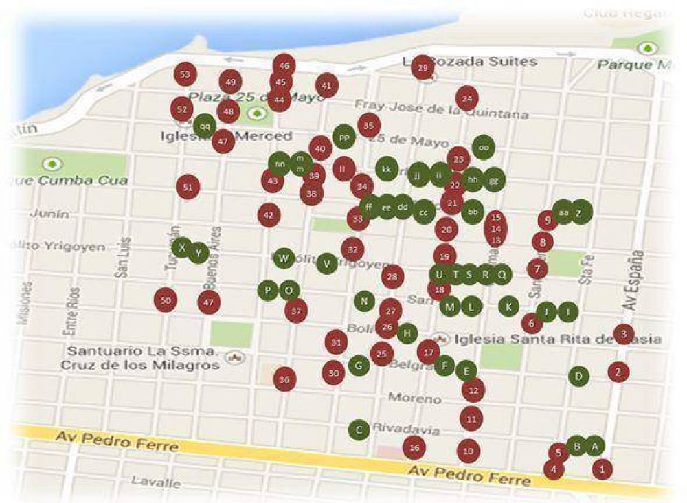 Cuqui Calvano presenta mapa de estacionamientos de privilegio
