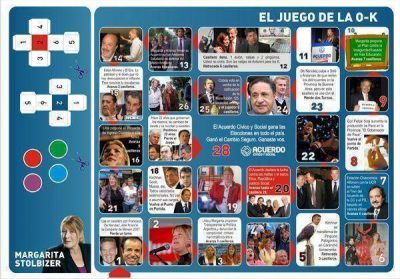 Vecinos de Laferrere jugaron con Stolbizer una versi�n del Juego de la O-K 