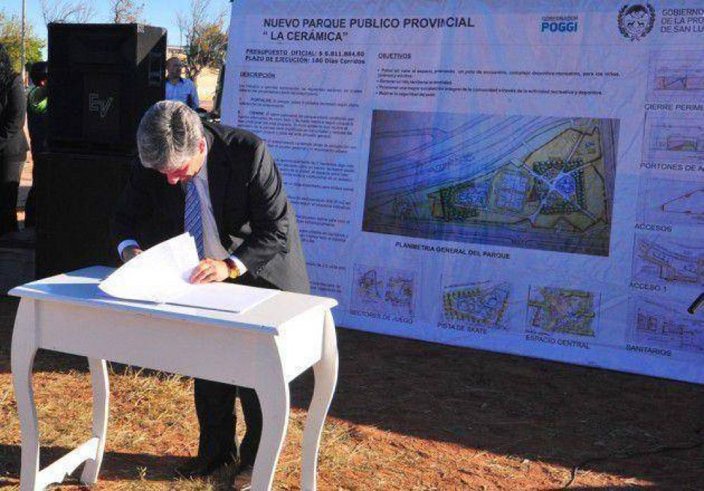 Comienzan a construir el parque p�blico La Cer�mica