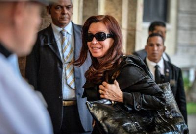Cristina viaj� a Santa Cruz y pasar� las Pascuas con su familia