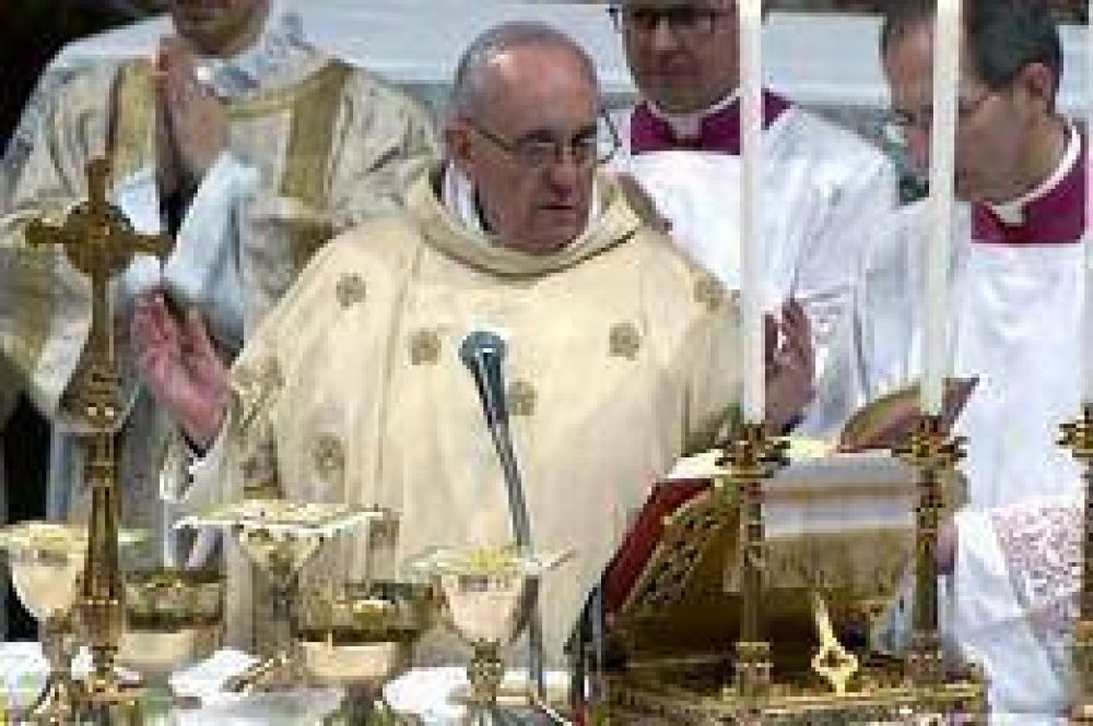 El papa Francisco presidi� la misa Crismal y subray� el valor del celibato