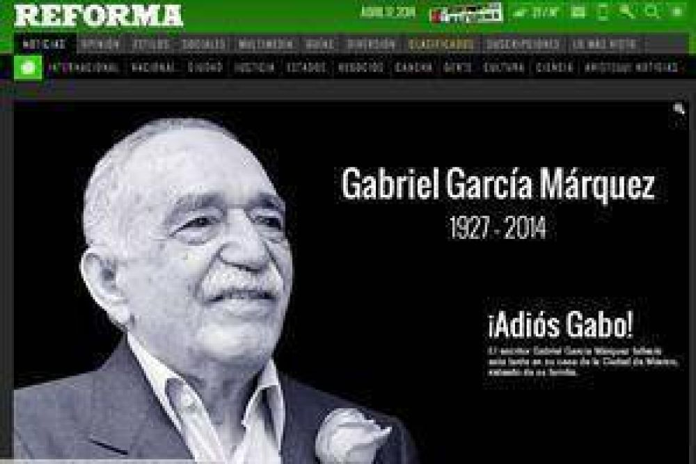 Los diarios del mundo lamentan la muerte de Gabriel Garc�a M�rquez, "un genio de la literatura universal"
