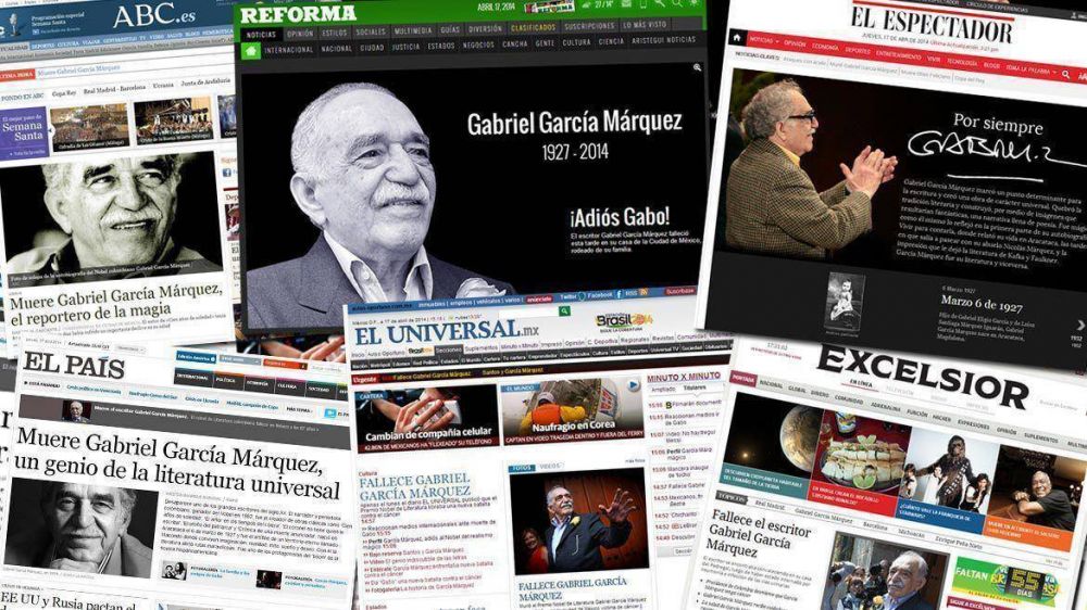 La noticia de la muerte de Gabo en los medios internacionales