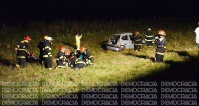 Accidente de basquetbolistas del Club 9 de Julio en la 188
