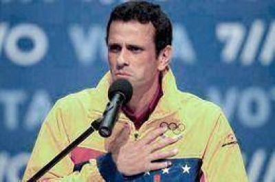 Henrique Capriles reclam� por los "presos pol�ticos" en Venezuela