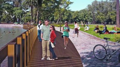 Bosques de Palermo: Con una senda aer�bica y dos muelles, recuperan el Lago de Regatas