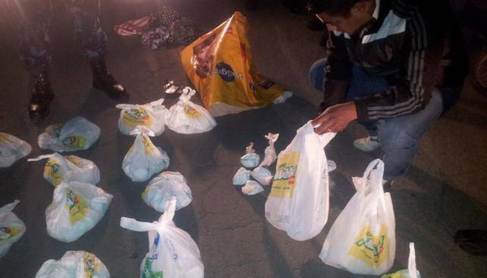 Dos detenidos con 15 kilos de coca�na en barrio Jos� Ignacio D�az