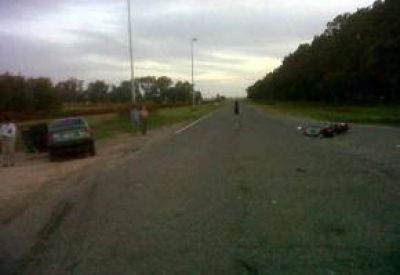 Accidente en acceso a Santa Luc�a: Una menor fue trasladada a San Pedro