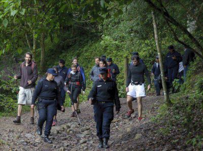 Los turistas rescatados en la quebrada contaron su odisea