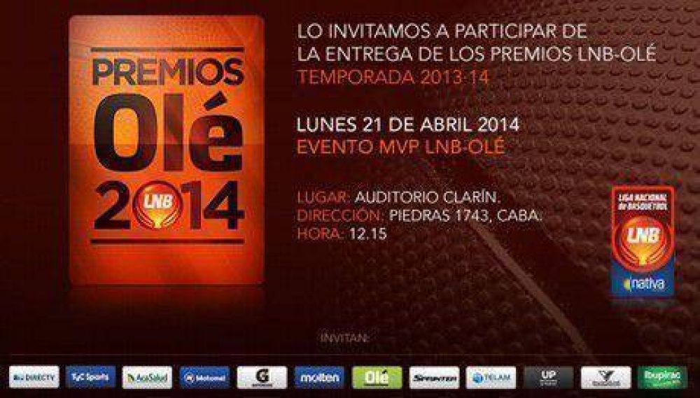 Entregan los Premios LNB-Ol� 2014