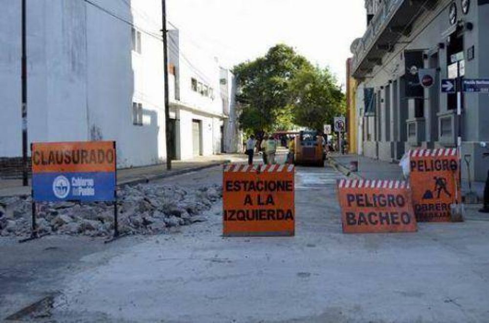 La repavimentaci�n del centro alcanz� el 65%