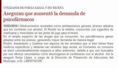 Venta de estupefacientes: controles s�lo en farmacias