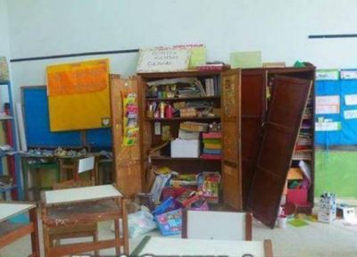 Ladrones ingresaron a la Escuela N� 88 y se llevaron varios elementos de valor