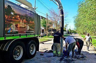 Trabajos hidr�ulicos municipales en las zonas de los arroyos Fate, Cordero y Tres Horquetas