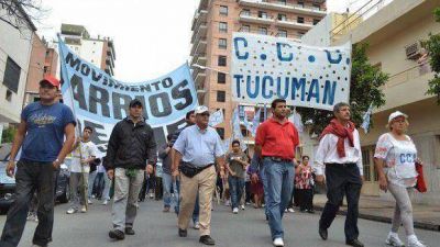 Jornada de Reclamo de la CCC y Barrios de Pie. Di�logo y Paritaria Social