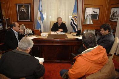 Peralta se reuni� con Osorio por la emergencia h�drica en Caleta Olivia