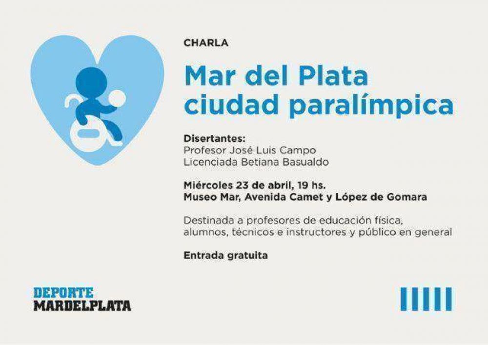 Importante disertaci�n sobre el deporte paral�mpico en Mar del Plata