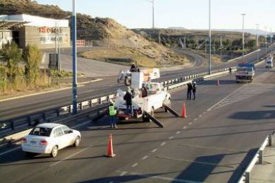 La SCPL renov� luminarias en Ruta 3 y en el Centro