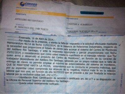 Pi�as y despidos en el Astillero R�o Santiago: Ju�rez, Banegas y Scavuzzo en la mira