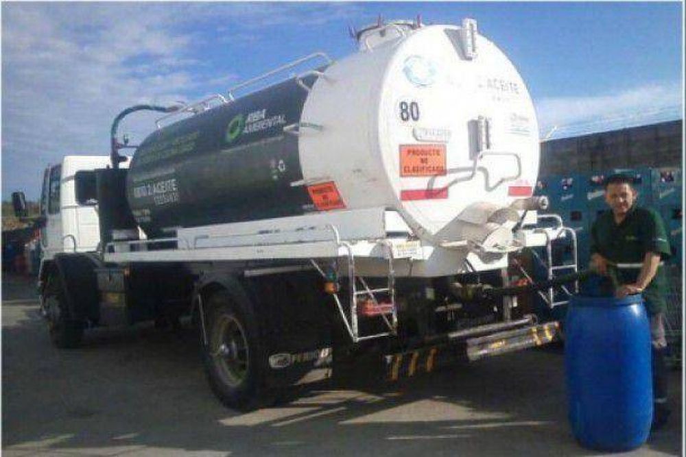 Desde enero ya se recolectaron cinco toneladas de aceite usado